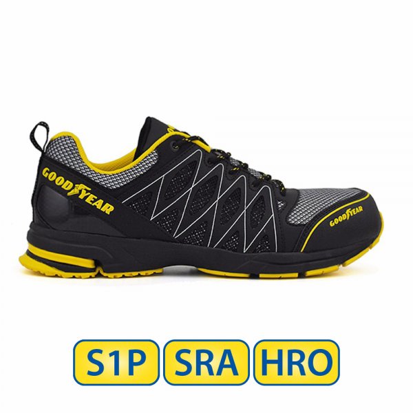 Metallfreie Goodyear S1P SRA HRO Sicherheitsschuhe