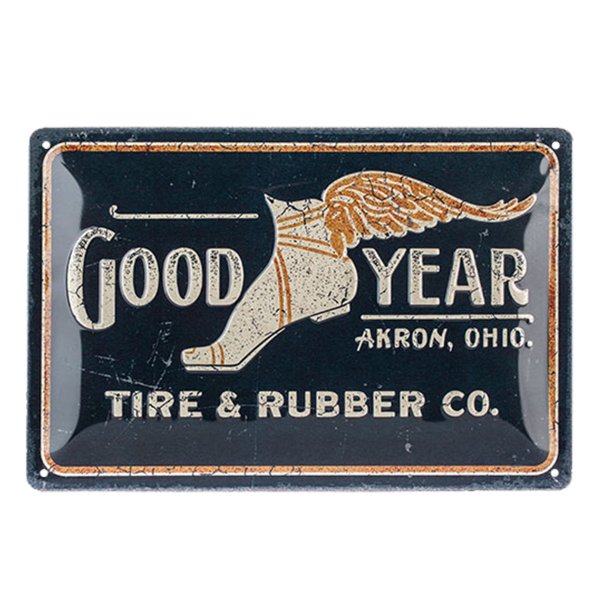 Goodyear Tin Sign &quot;Wing Foot Logo 1901&quot;