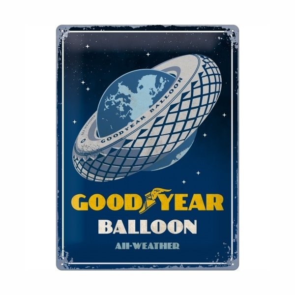 Goodyear Blechschild (30 x 40 cm) &quot;Balloon&quot;