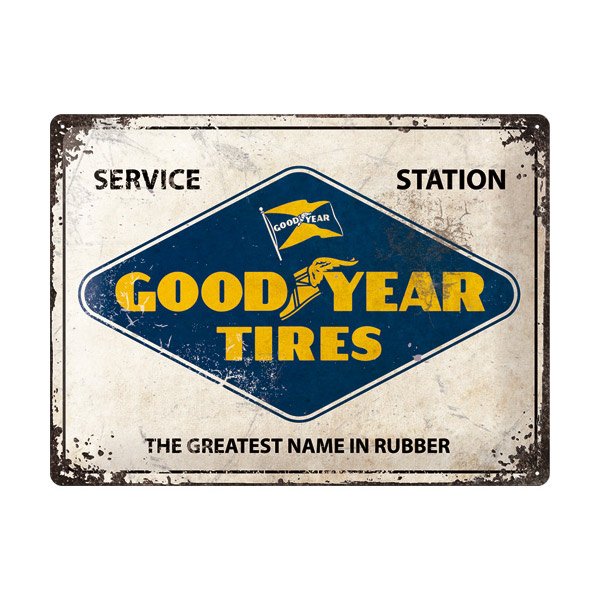 Goodyear Metal Sign &quot;Service Station&quot;